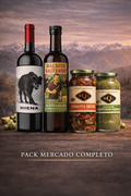 Pack Mercado Completo · Vino + Aceite + Gourmet del Valle de Uco