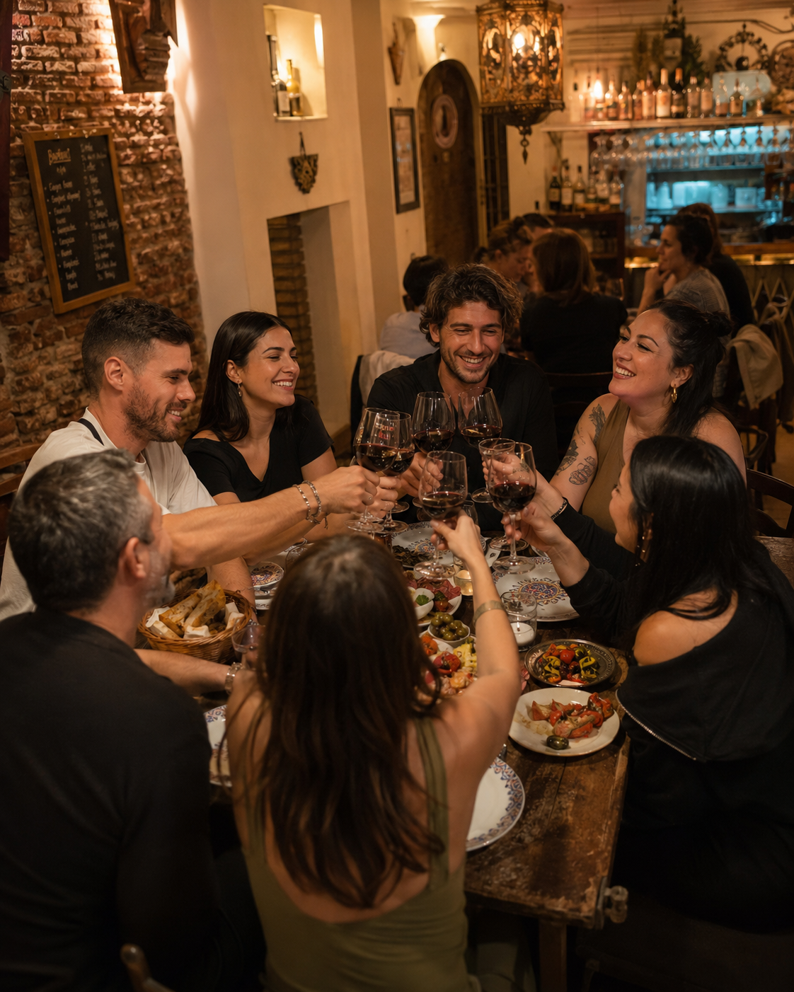 Brindis grupal Saint Rose Social Club en Espíritu Bohemio